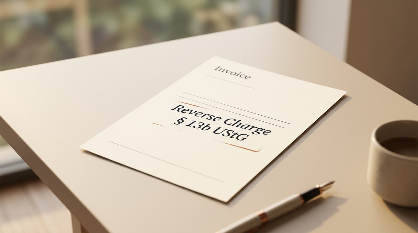 Reverse Charge auf der Rechnung: §13b UStG verständlich gemacht